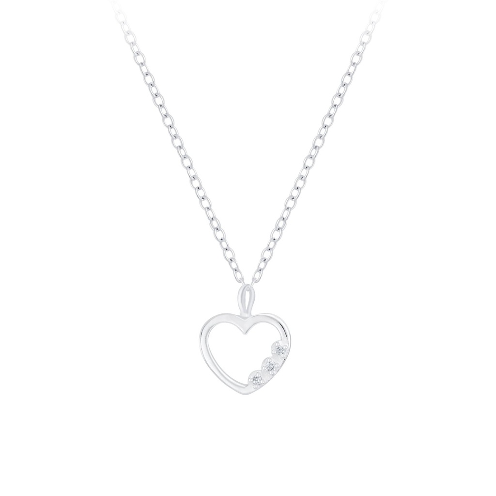 Collier cœur en argent