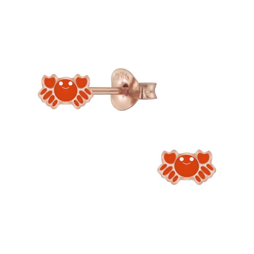 Puces d'oreilles crabe en argent