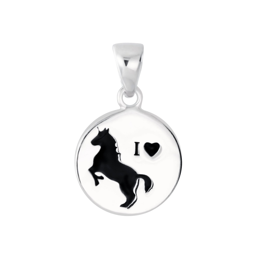 [10008171] Silver Horse Pendant