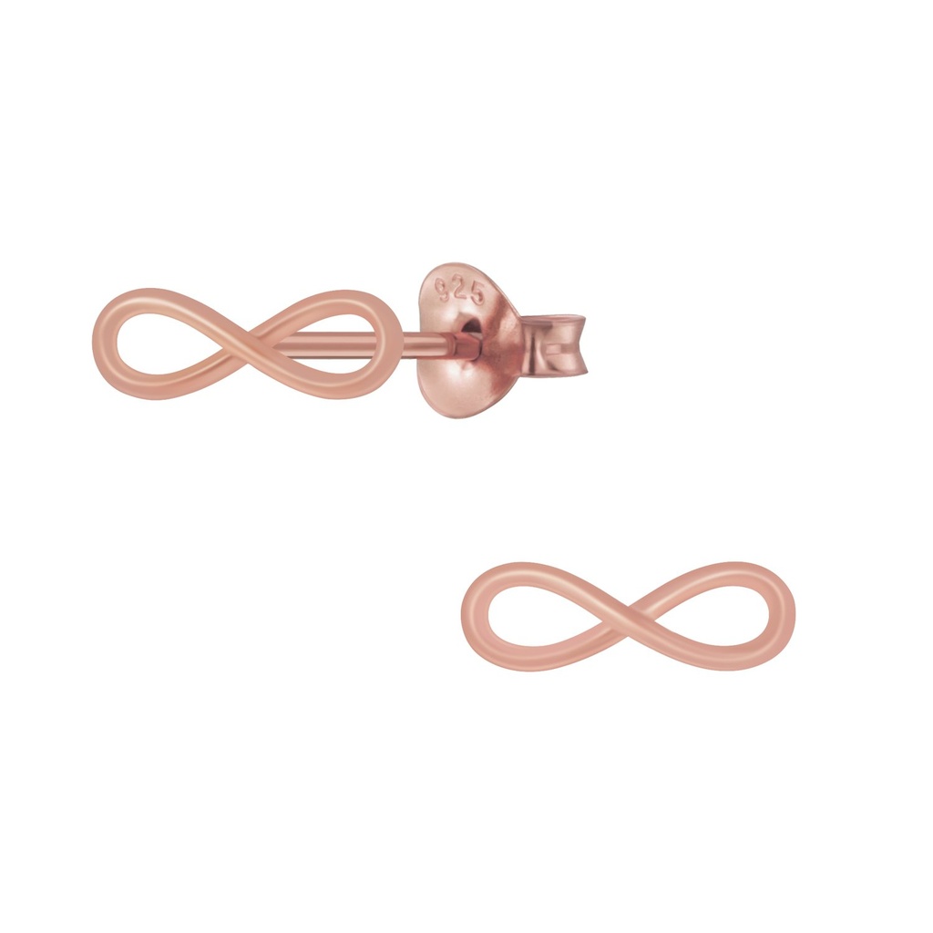 Silver Infinity Stud Earrings