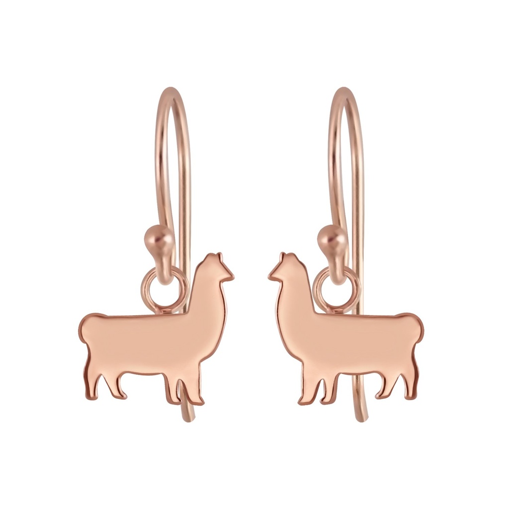 Boucles d'oreilles lama en argent