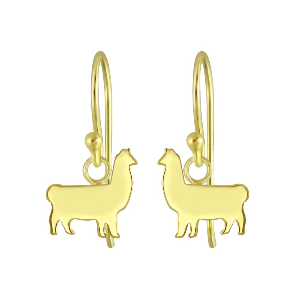 [10007422] Silver Llama Earrings