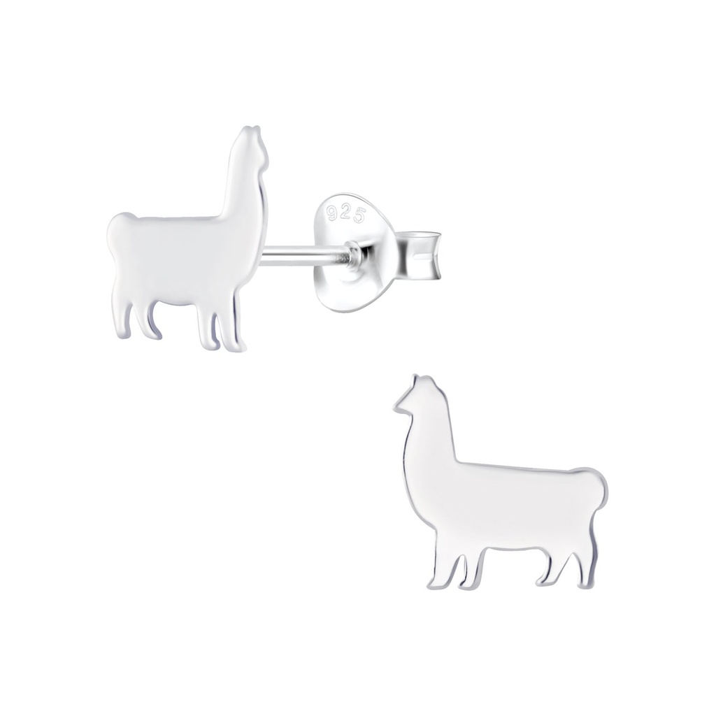 Puces d'oreilles lama en argent