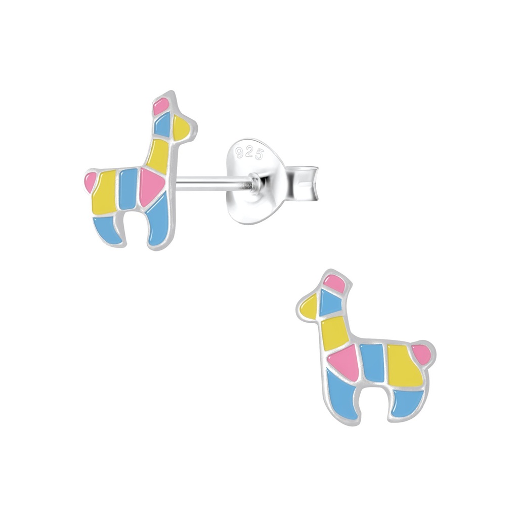 Puces d'oreilles lama en argent