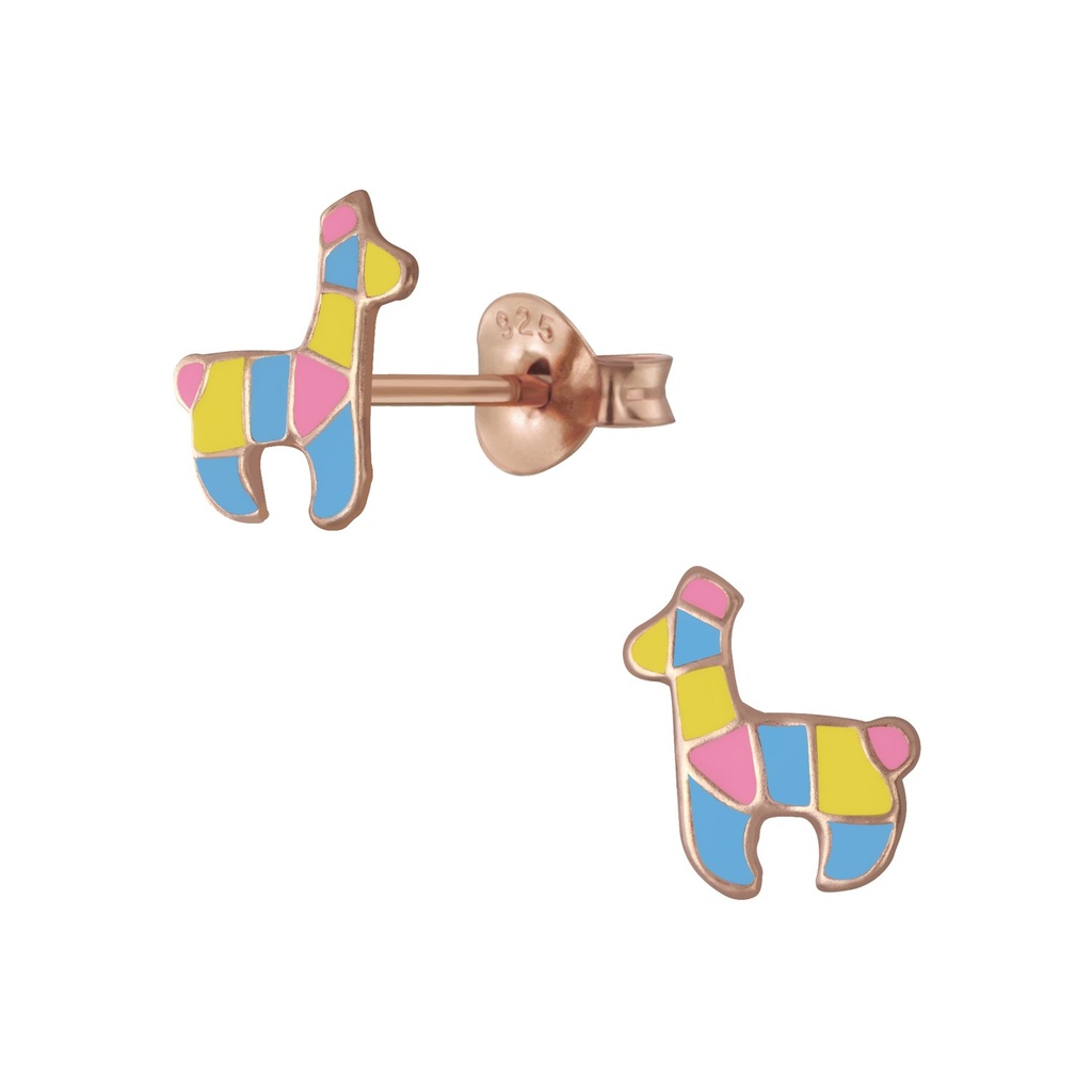 Puces d'oreilles lama en argent
