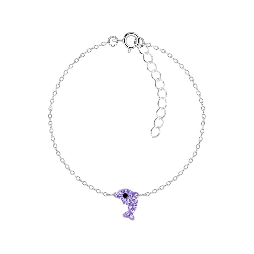 Bracelet dauphin en argent