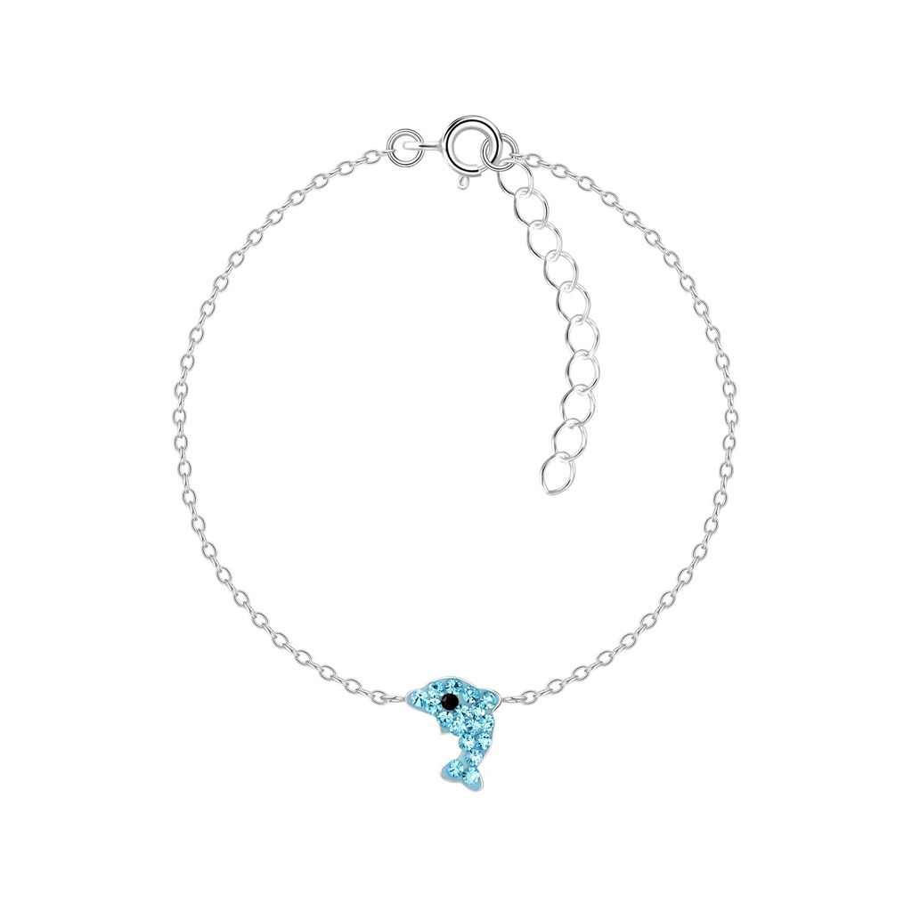 [10008551] Silver Dolphin Bracelet
