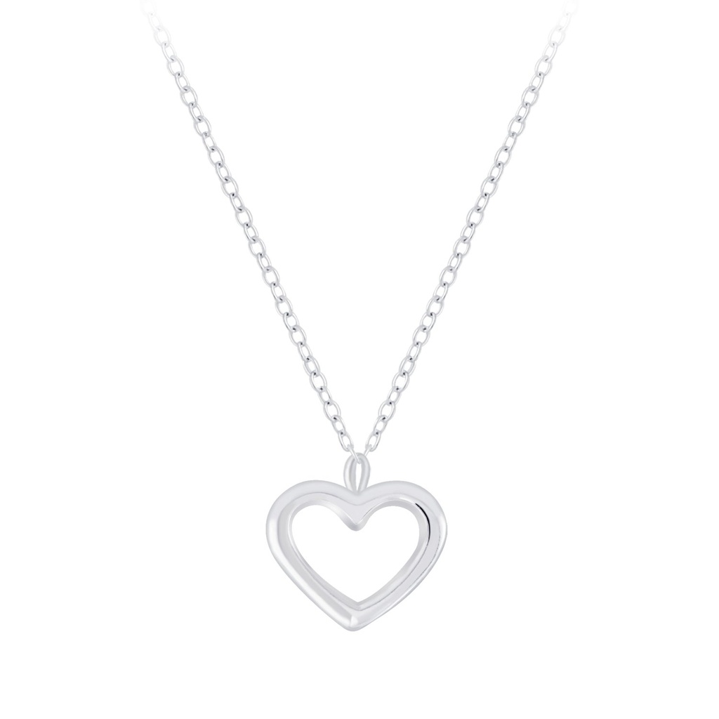 [10009109] Silver Heart Necklace