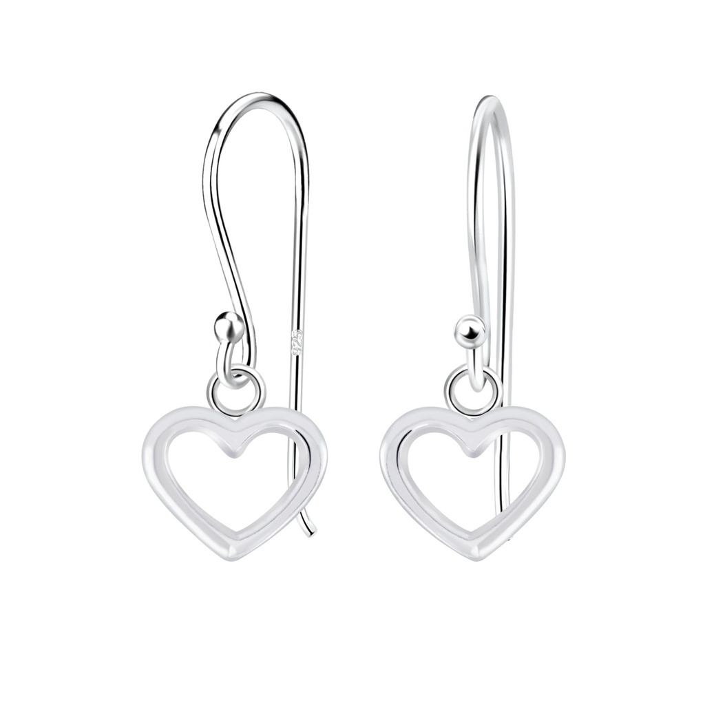 Silver Heart Earrings