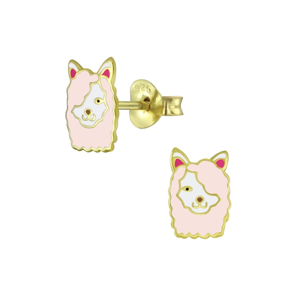 Puces d'oreilles lama en argent