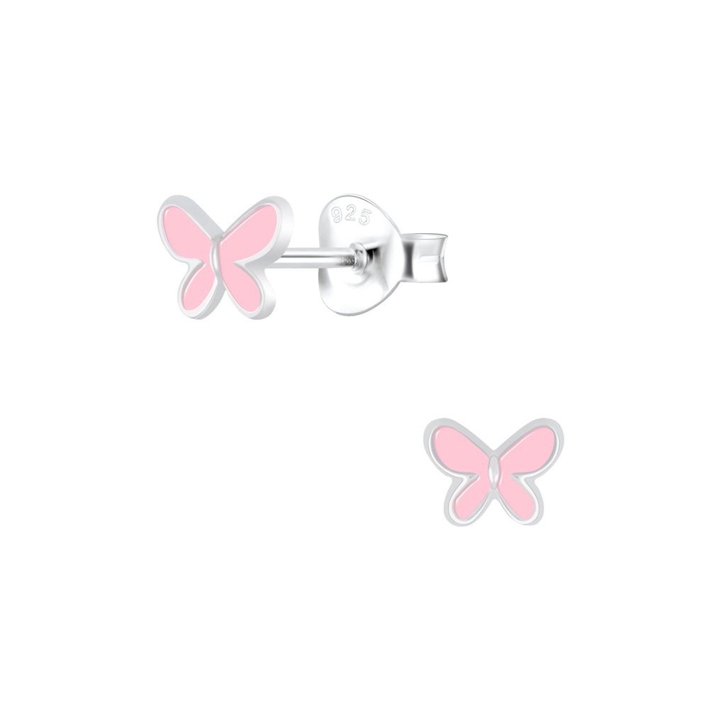 Silver Butterfly Stud Earrings
