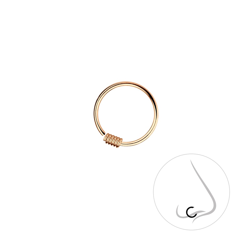 [10008910] 10mm Silver Nose Ring