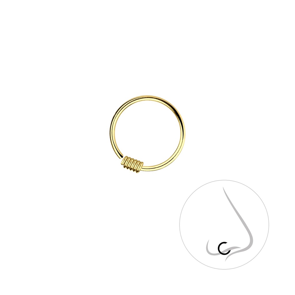 [10008909] Anneau de nez en argent 10 mm