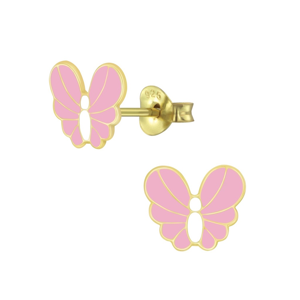 Silver Butterfly Stud Earrings