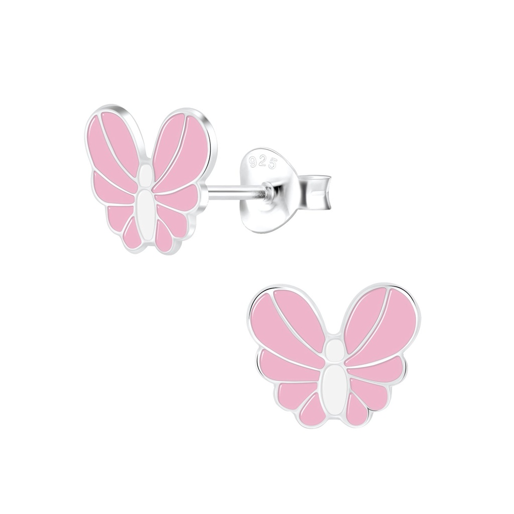 Silver Butterfly Stud Earrings