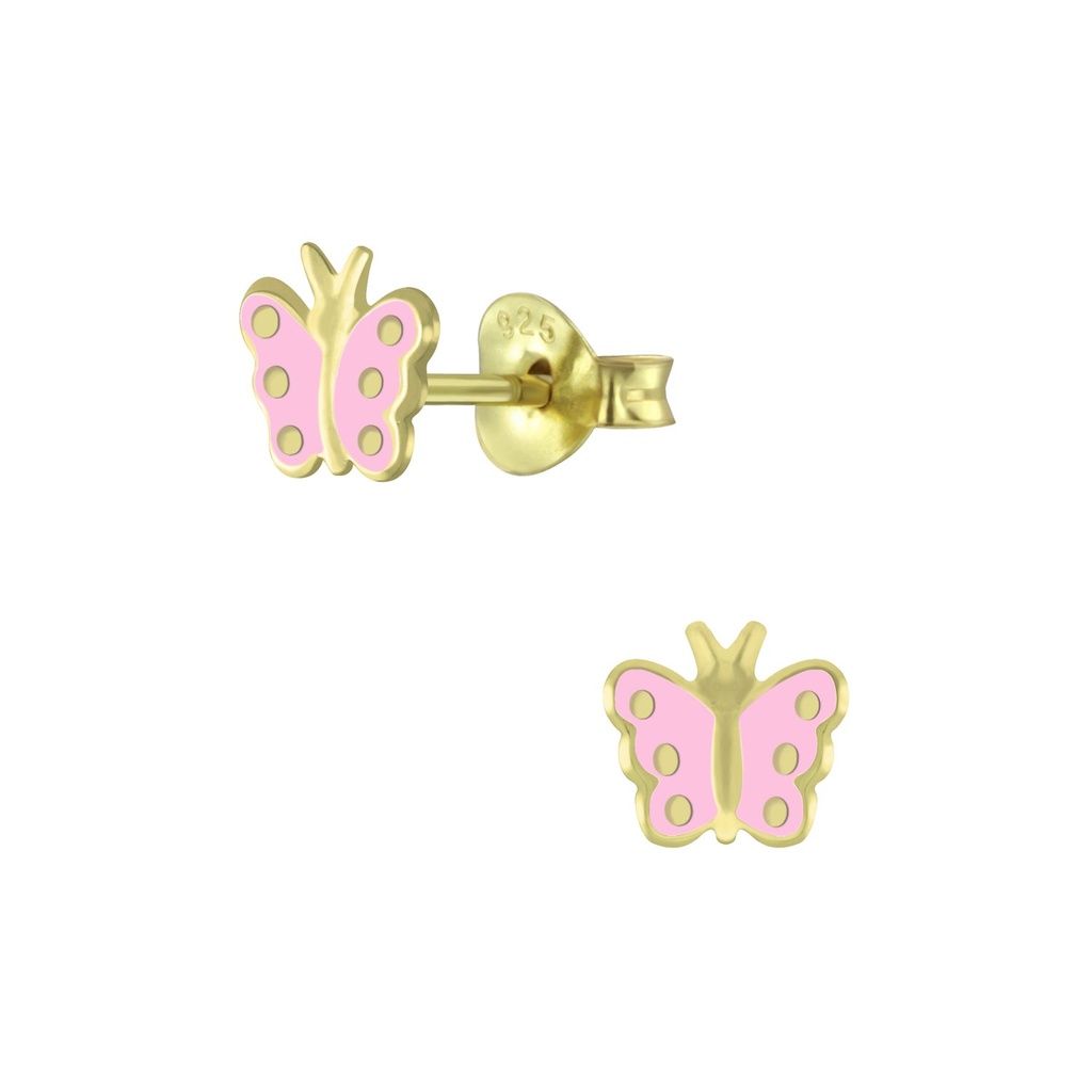 Silver Butterfly Stud Earrings