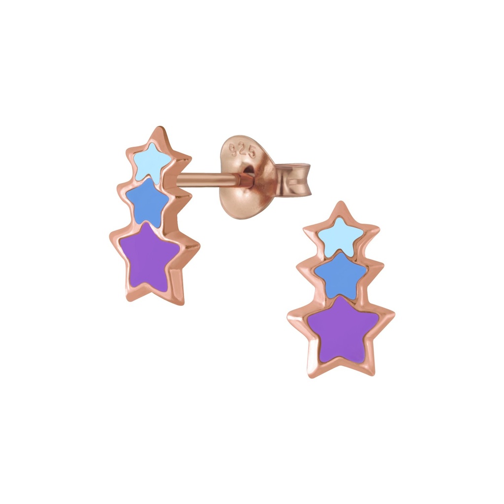 Puces d'oreilles étoile en argent