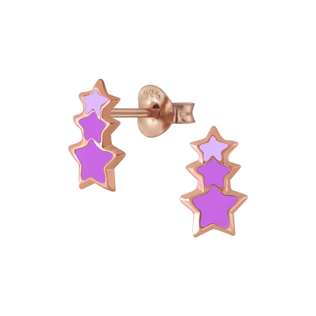 Puces d'oreilles étoile en argent