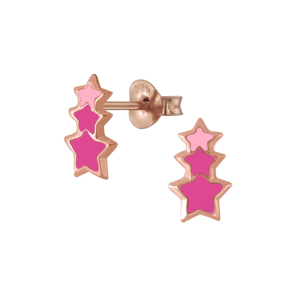 Puces d'oreilles étoile en argent