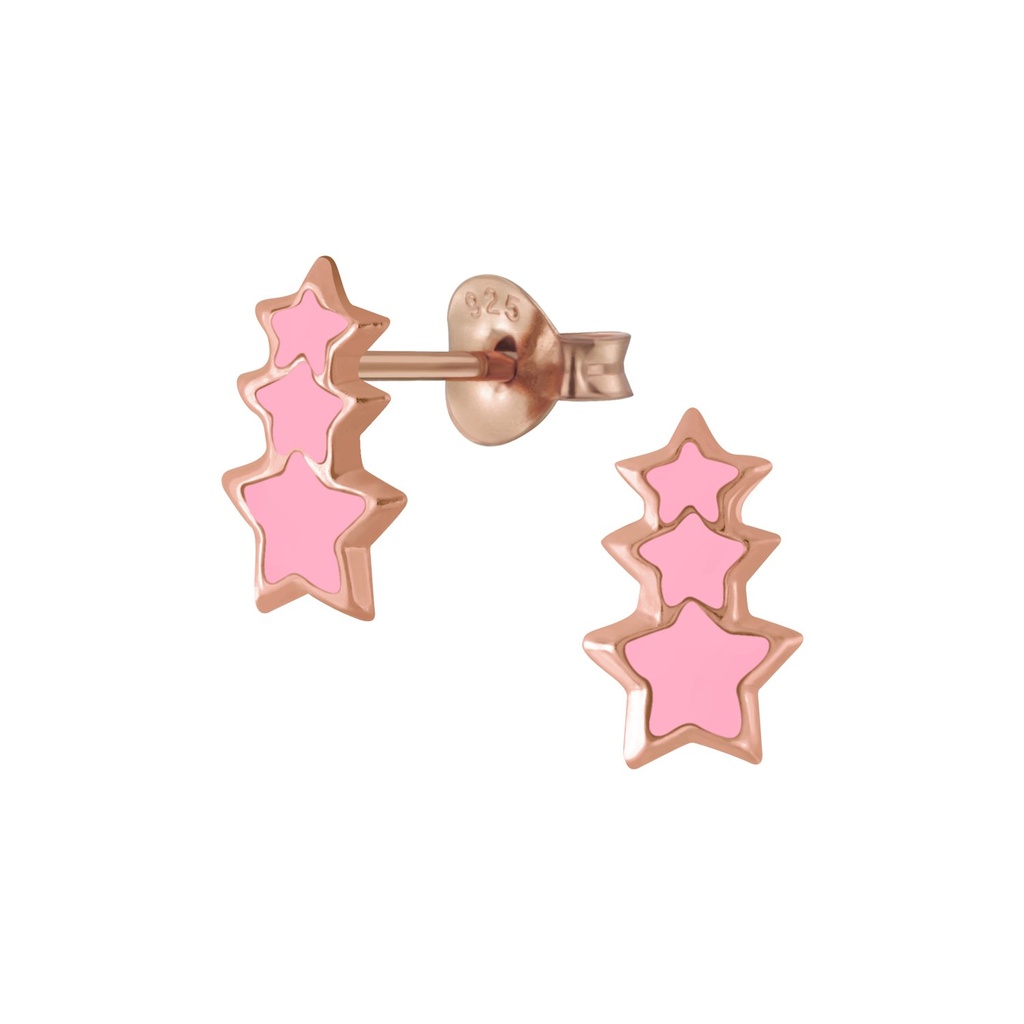 Silver Star Stud Earrings