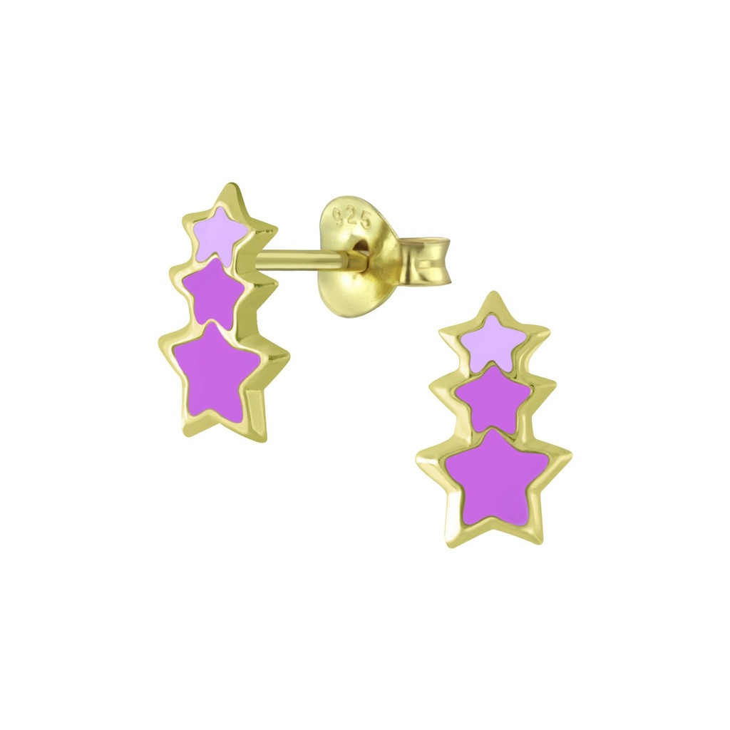 Silver Star Stud Earrings