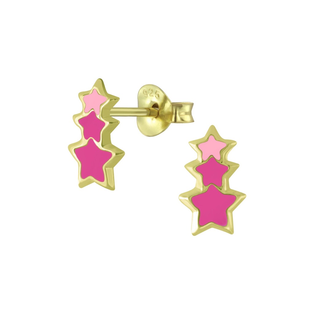 Silver Star Stud Earrings