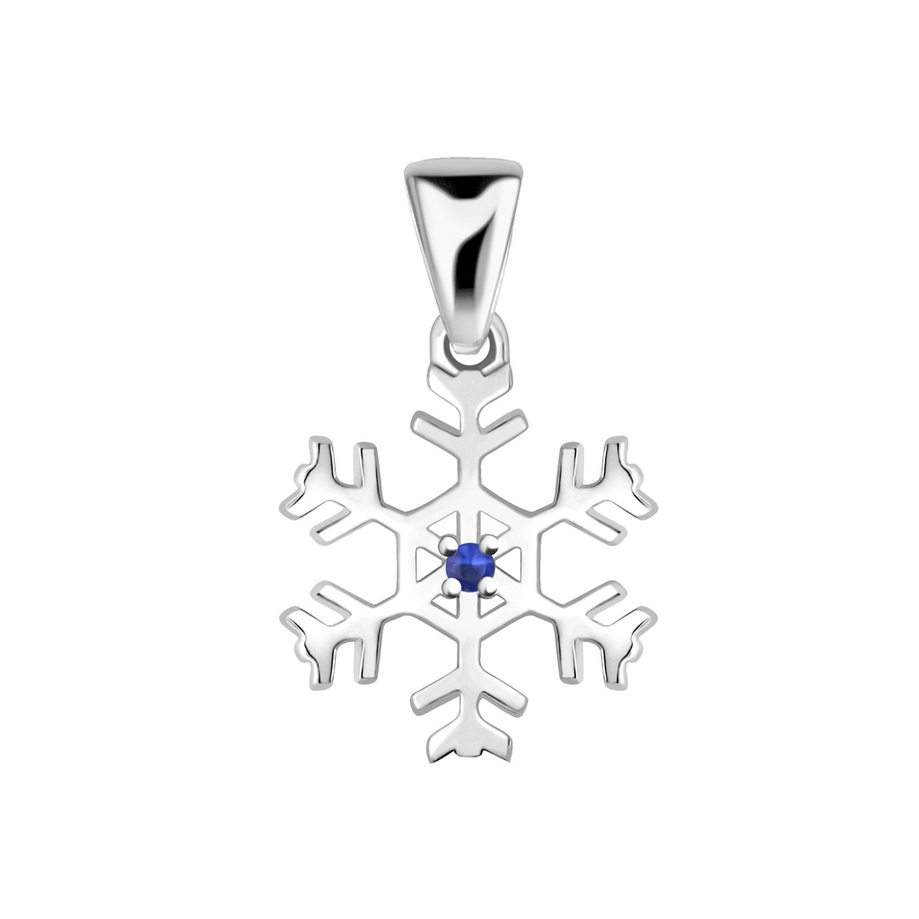 Pendentif flocon de neige en argent