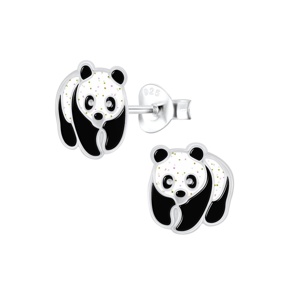 [10009050] Puces d'oreilles panda en argent