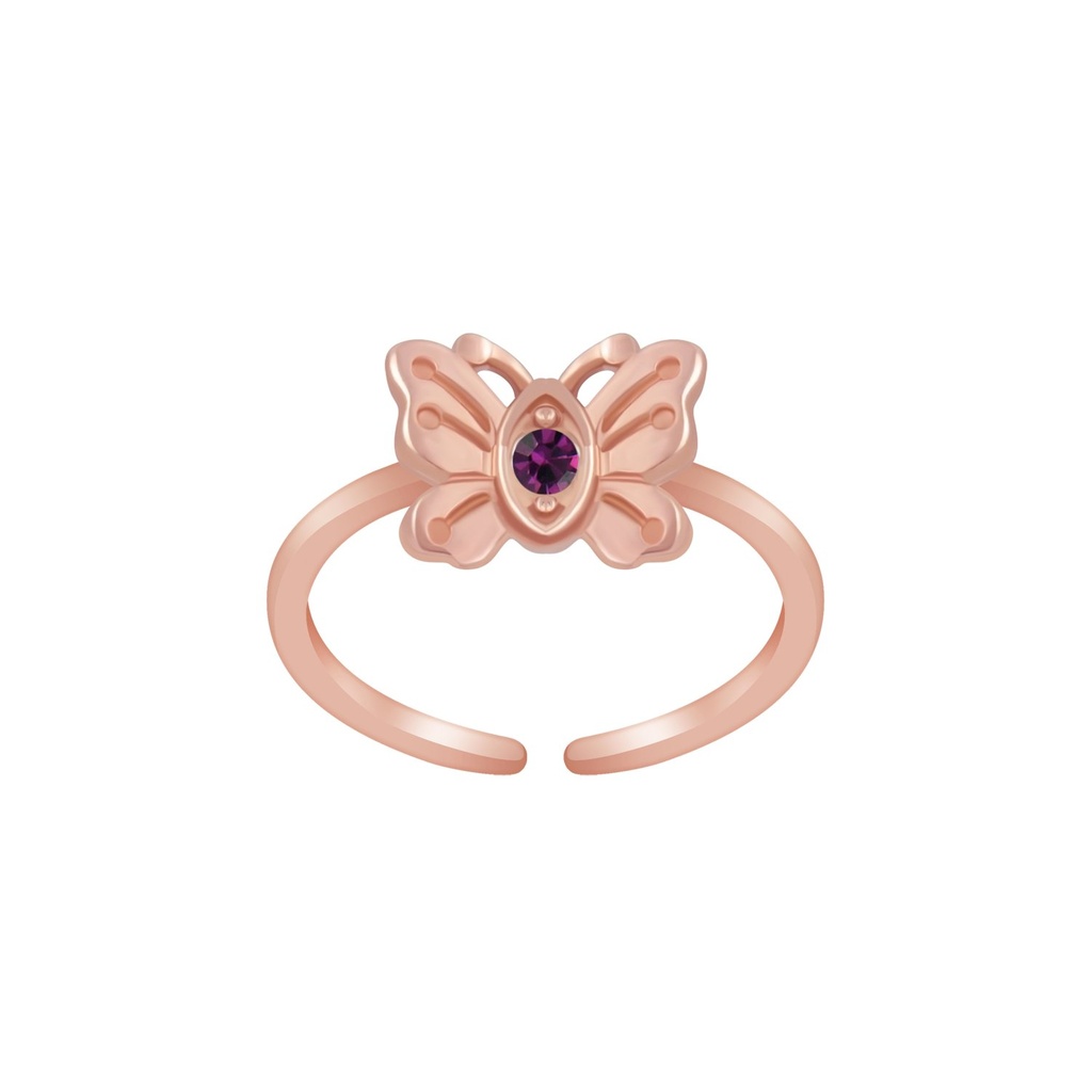 Bague d'orteil papillon en argent