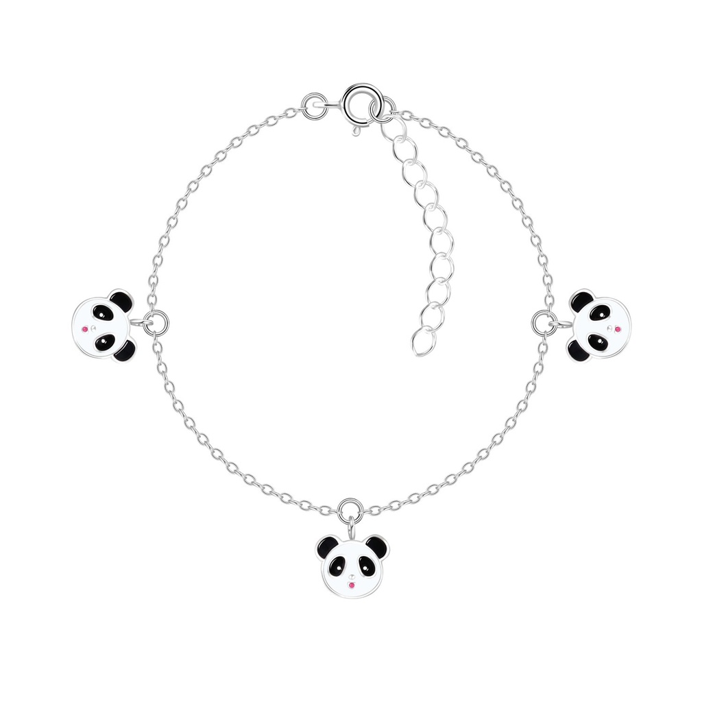 Bracelet panda en argent