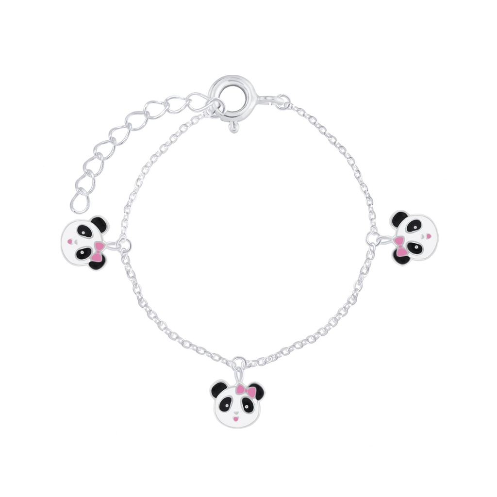 Bracelet panda en argent
