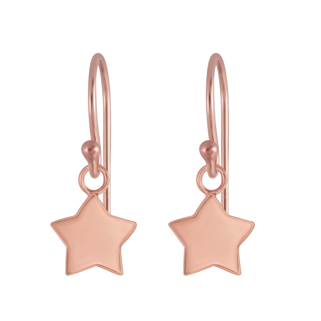 Boucles d'oreilles étoile en argent