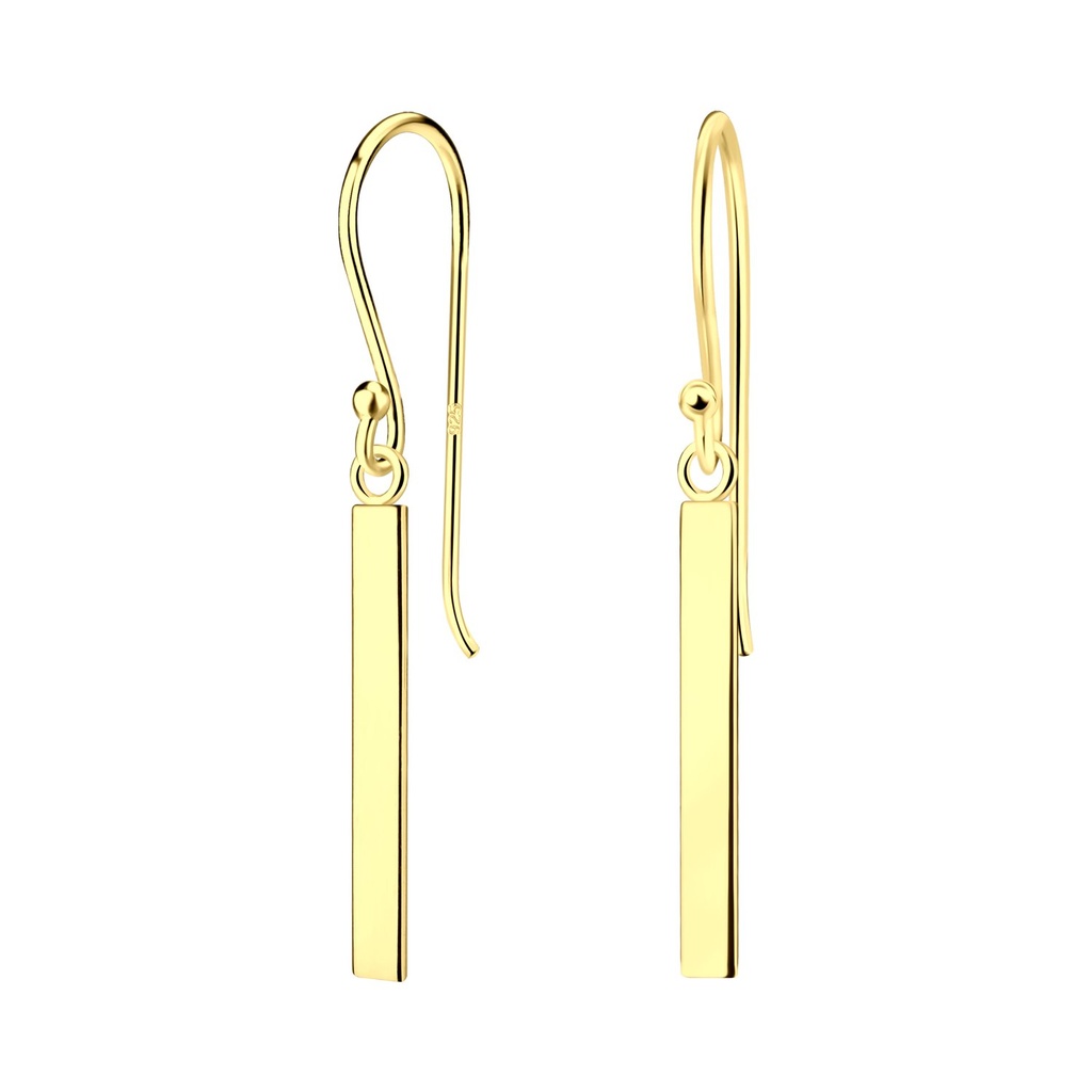 Boucles d'oreilles barre en argent
