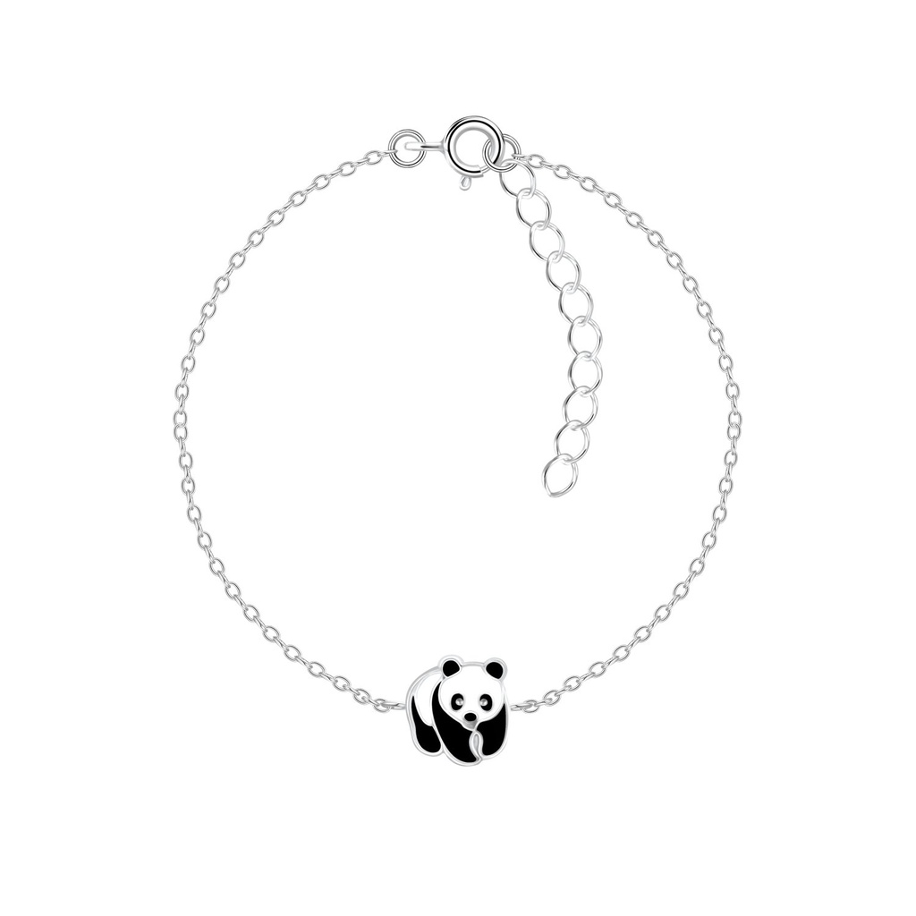 Bracelet panda en argent