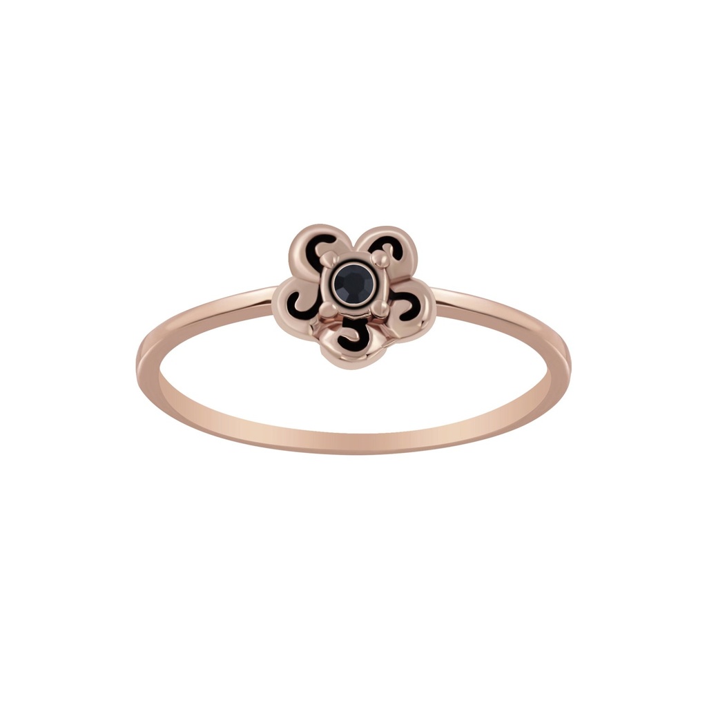 Bague fleur en argent