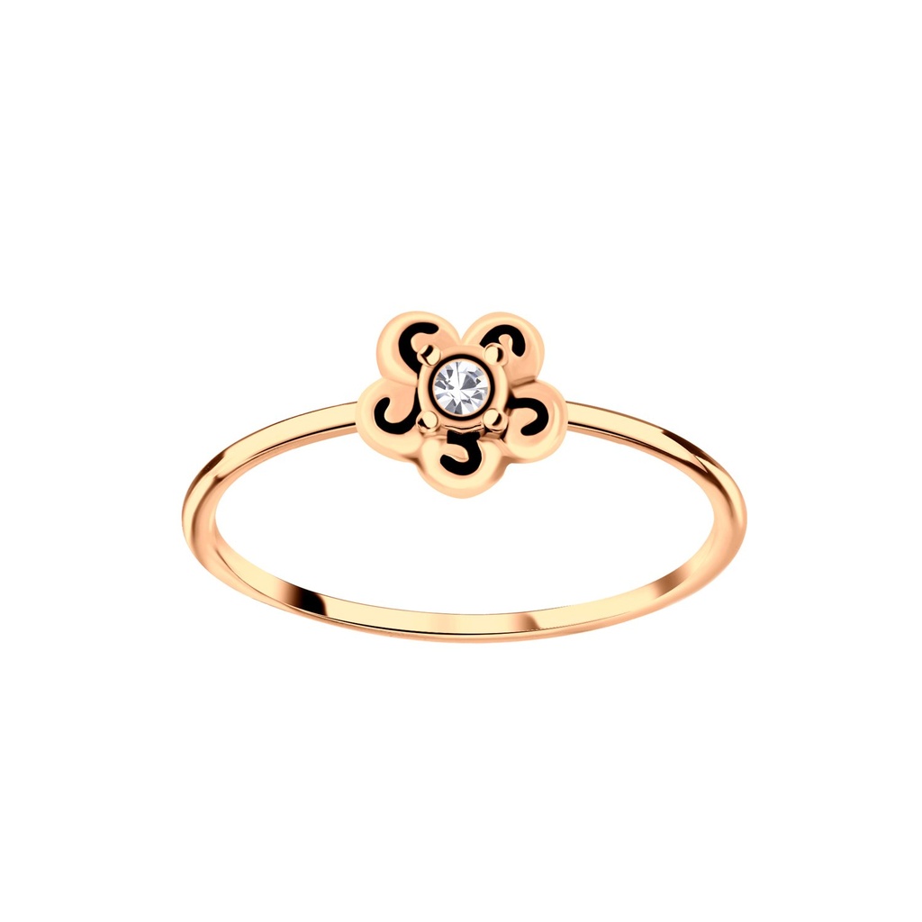 Bague fleur en argent