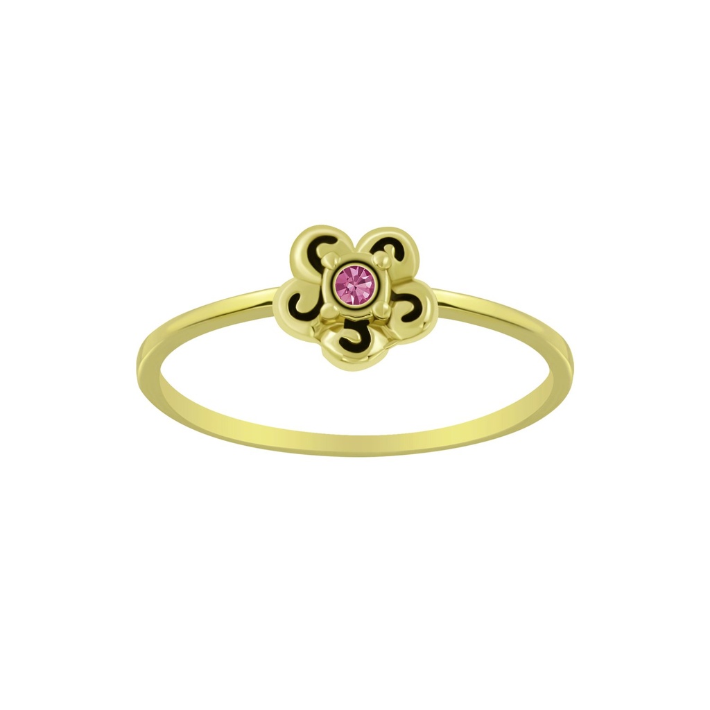 Bague fleur en argent
