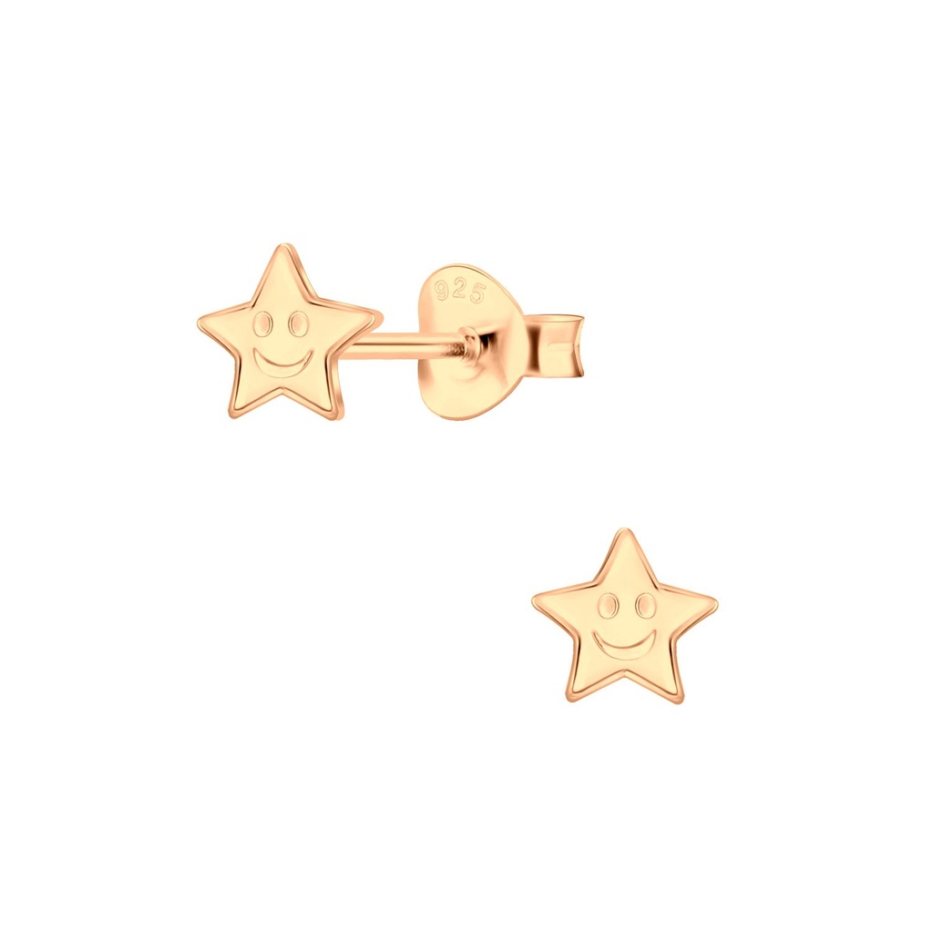 Silver Star Stud Earrings