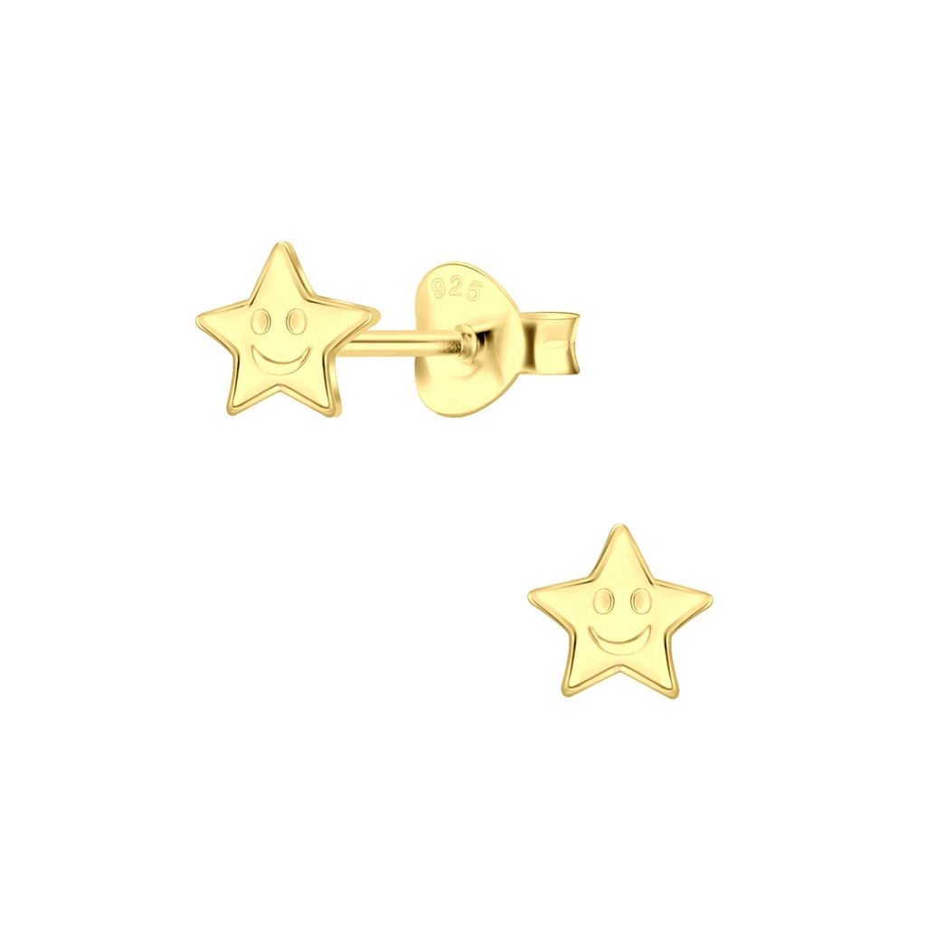 Silver Star Stud Earrings