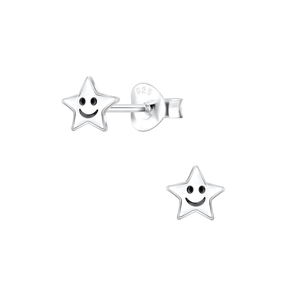 Puces d'oreilles étoile en argent