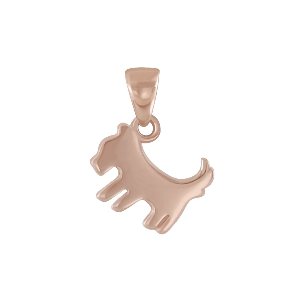 Pendentif chien en argent