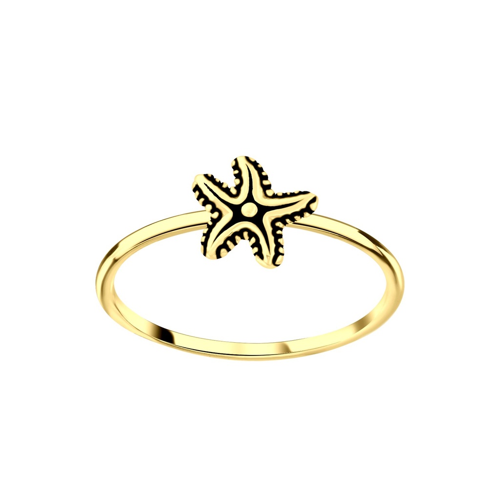 Bague étoile de mer en argent