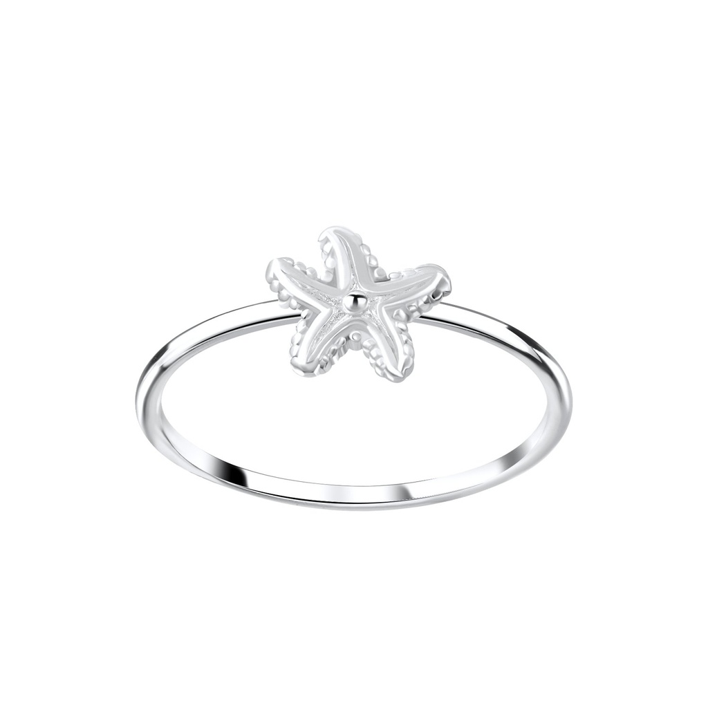 Silver Starfish Ring