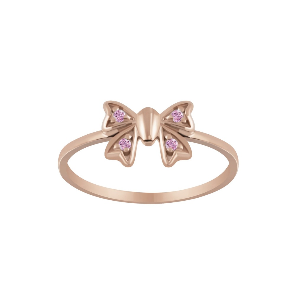 Silver Bow Cubic Zirconia Ring