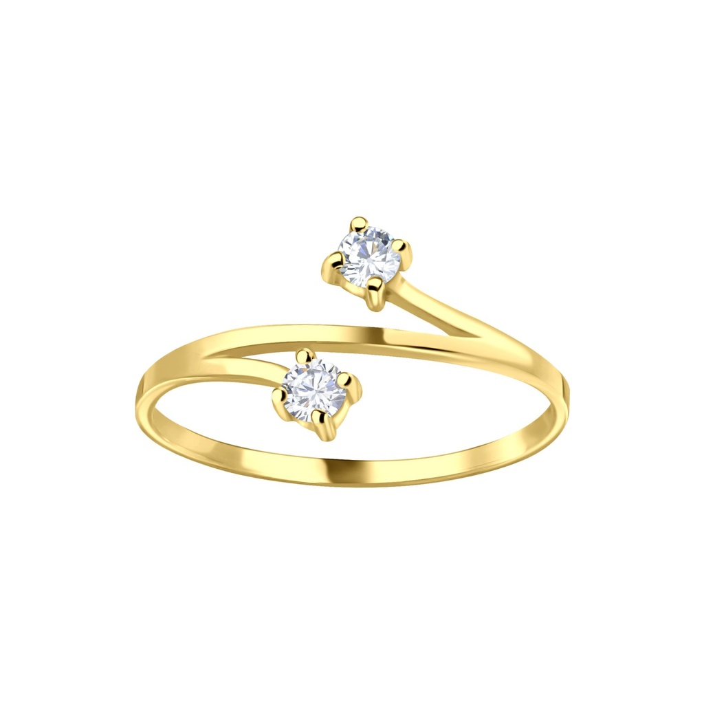 Bague pierre deux en argent
