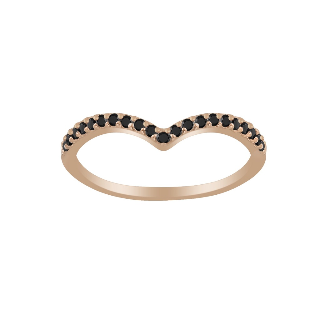 Bague chevron en argent