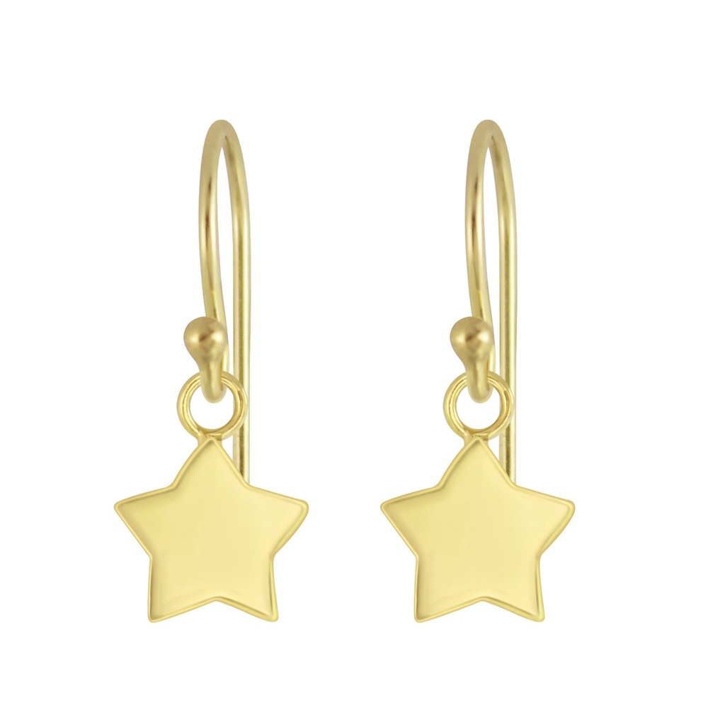 [10006806] Silver Star Earrings