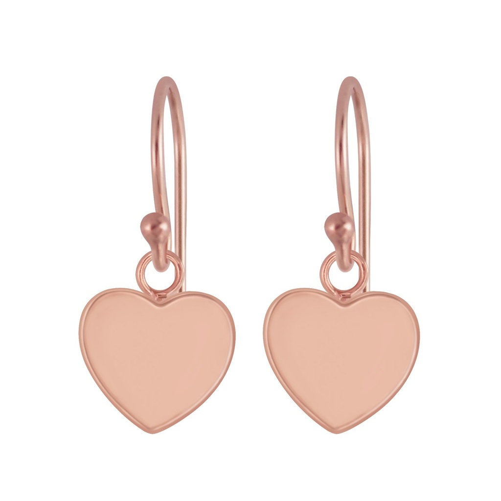 Boucles d'oreilles cœur en argent