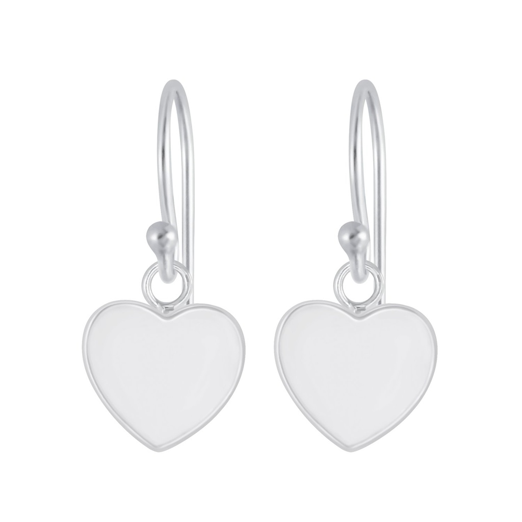 Silver Heart Earrings