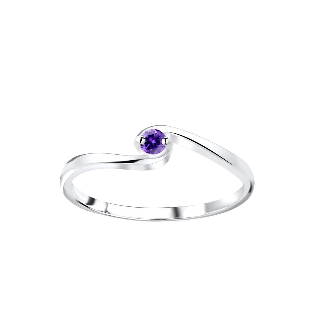 Bague en argent zircon